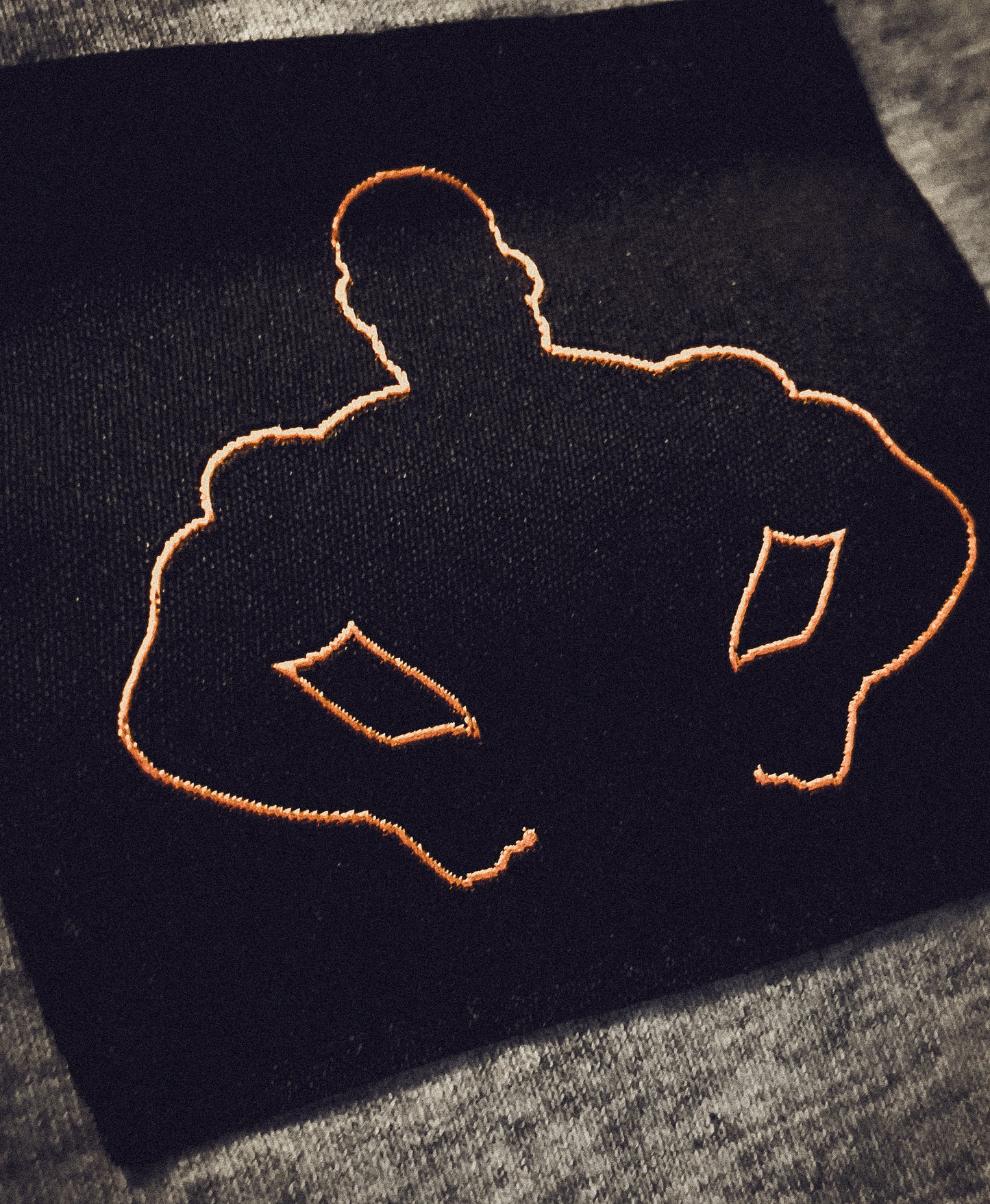 Dummy Tee - Gray/Neon Orange