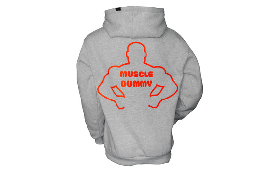 Dummy Hoodie - White/Neon Orange