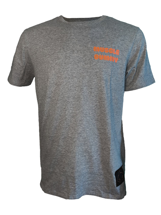 Dummy Tee - Gray/Neon Orange