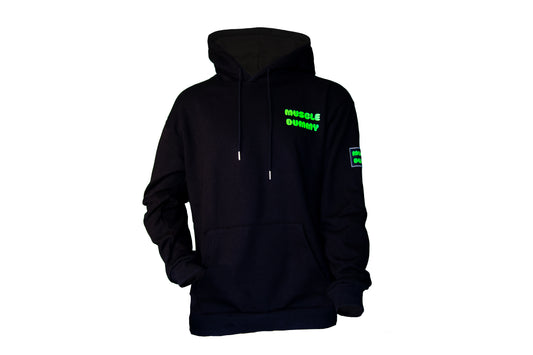 Dummy Hoodie - Black/Neon Green